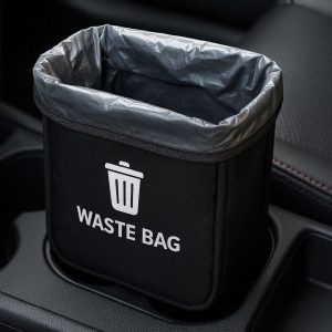 Compact Portable Car Waste Bag for Cup Holder Insert