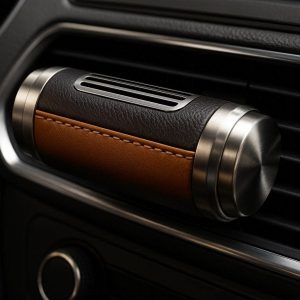 Luxury Leather and Metal Car Perfume Diffuser